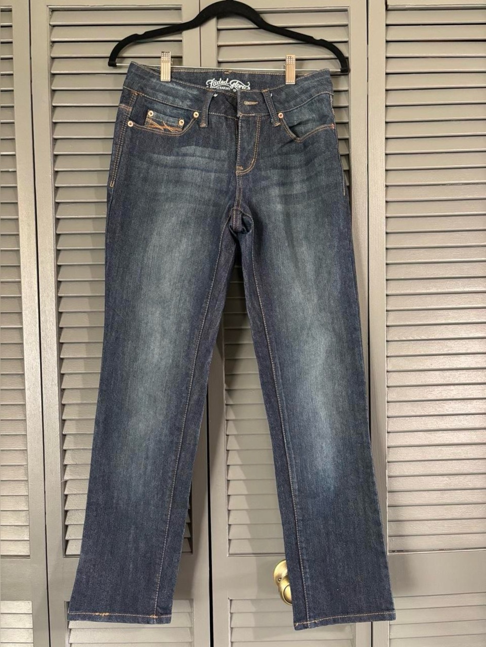 Faded Glory Dark Wash Straight Leg Jeans